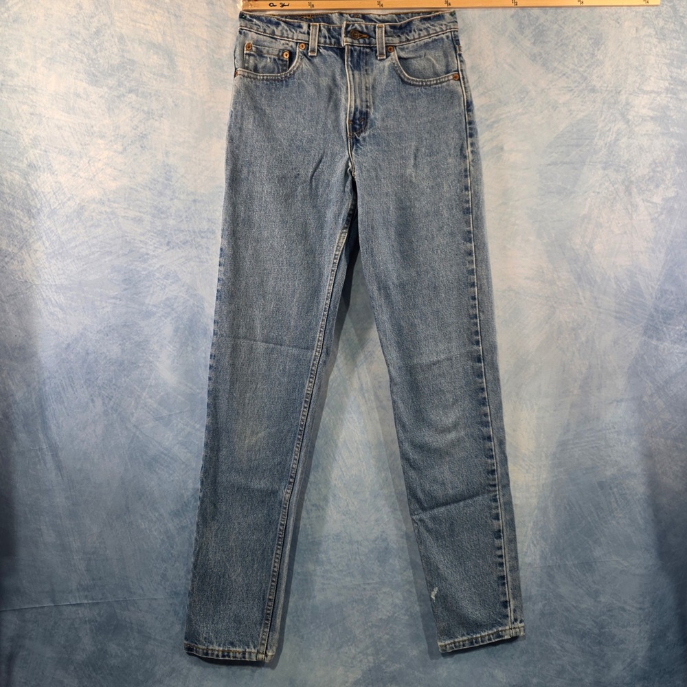 Levi's 512 Slim Fit Tapered Leg Jeans Made in USA In 1996 Mens 29x34 Vintage